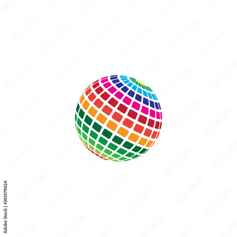 halftone logo vector icon design template halftone logo vector icon design template