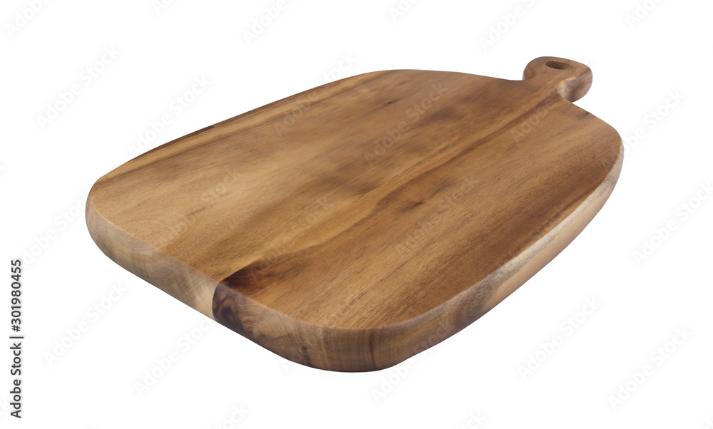 Wooden cutting board isolated on white background Wooden cutting board isolated on white background