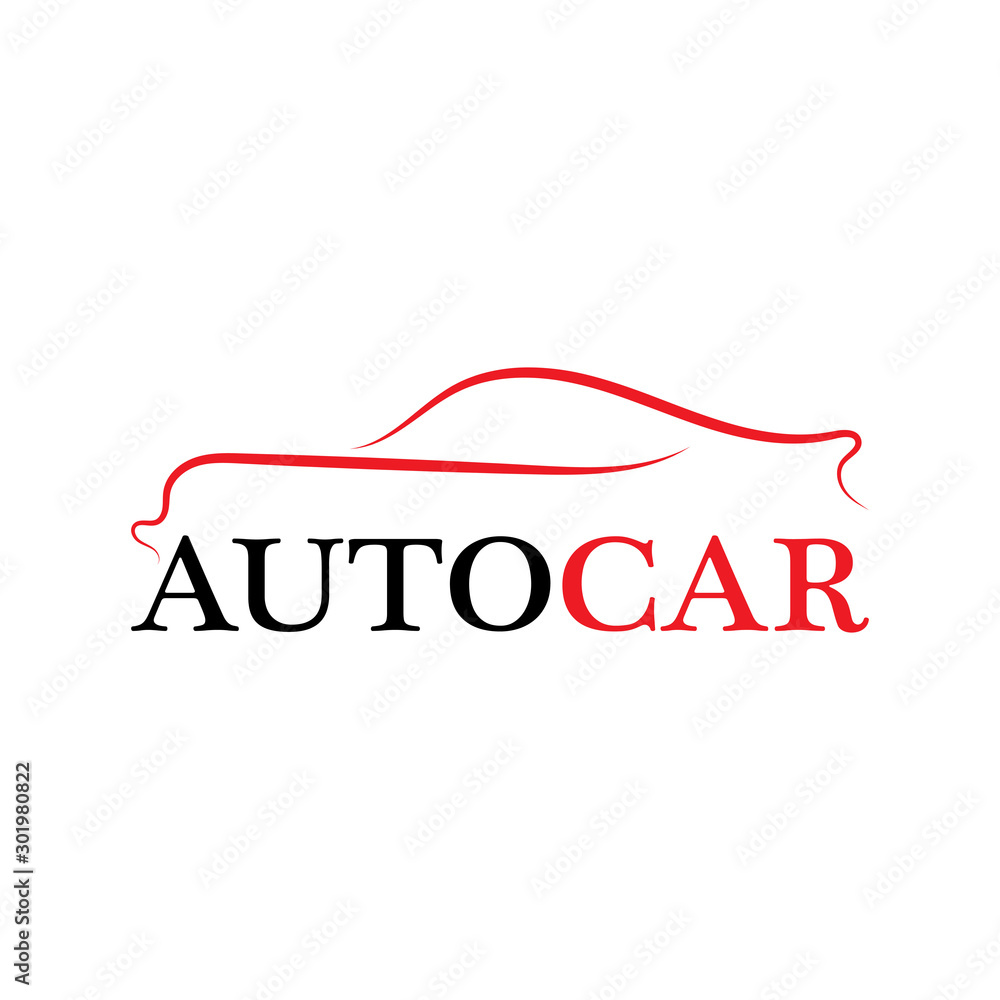 Fototapeta premium Car silhouette logo Vector template icons