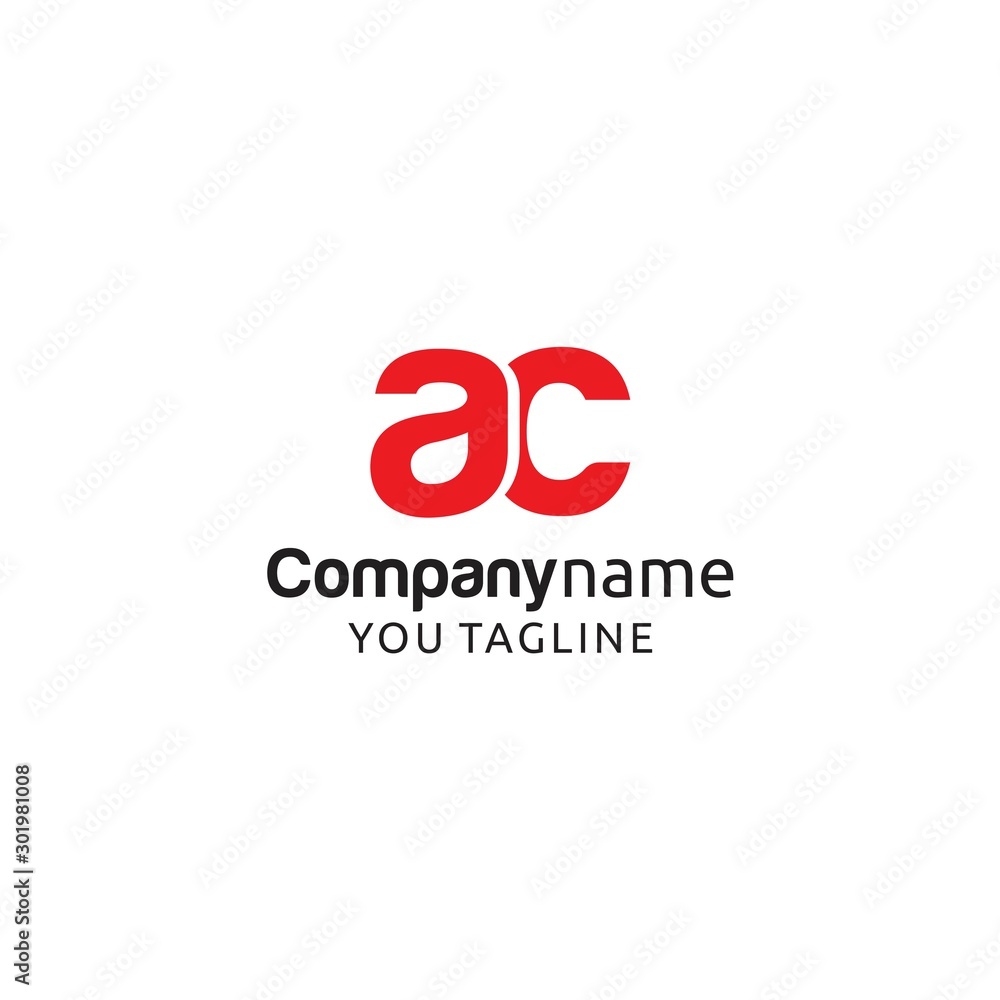 Letter ac logo simple Vector Letter ac logo simple Vector
