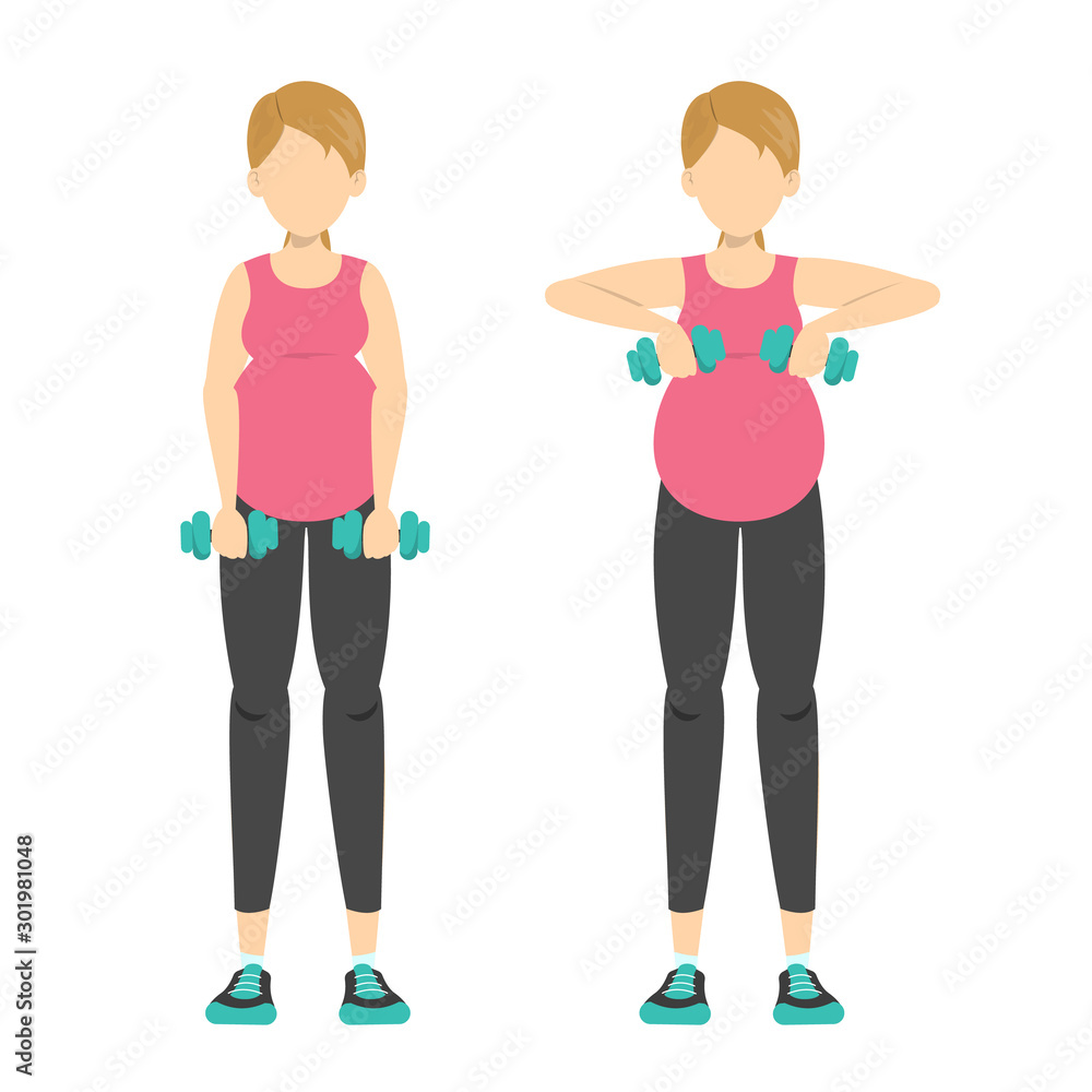 Exercise for pregnant woman. Sport during pregnancy Exercise for pregnant woman. Sport during pregnancy