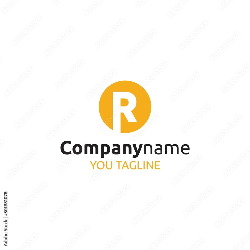 R letter logo simple and vector R letter logo simple and vector
