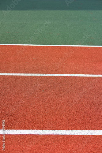 Sports track for running close-up. The texture of the sports track. 