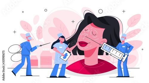 Wallpaper Mural Plastic surgery concept. Idea of body and face correction. Torontodigital.ca