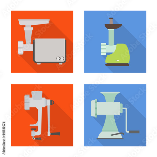 Vector design of technology and kitchen symbol. Collection of technology and device vector icon for stock.