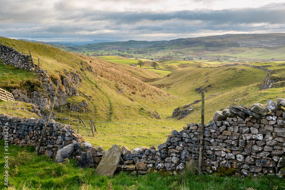 The Yorkshire Dales is an upland area of the Pennines in the historic county of Yorkshire, England, most of it in the Yorkshire Dales National Park created in 1954. 