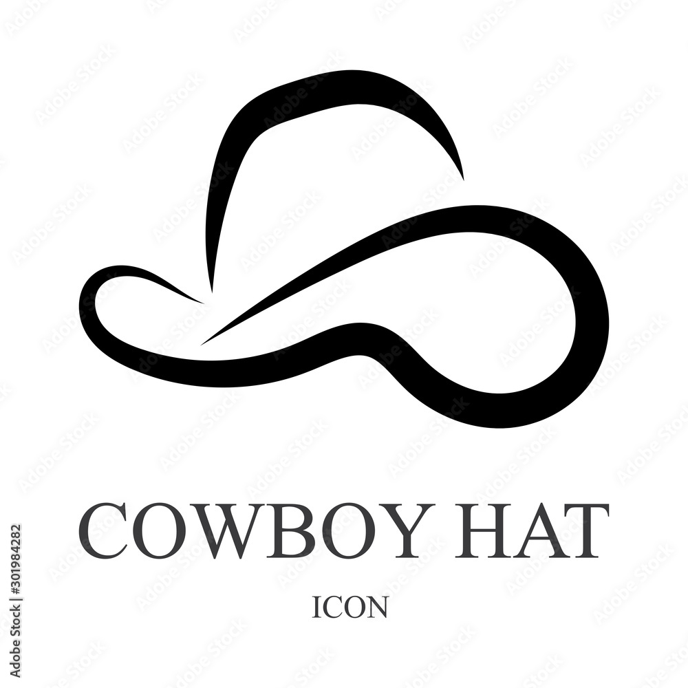 cowboy hat logo icon vector design template cowboy hat logo icon vector design template