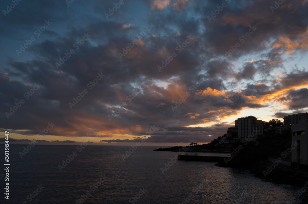 Sunset Funchal, Madeira, Portugal, Europe Sunset Funchal, Madeira, Portugal, Europe