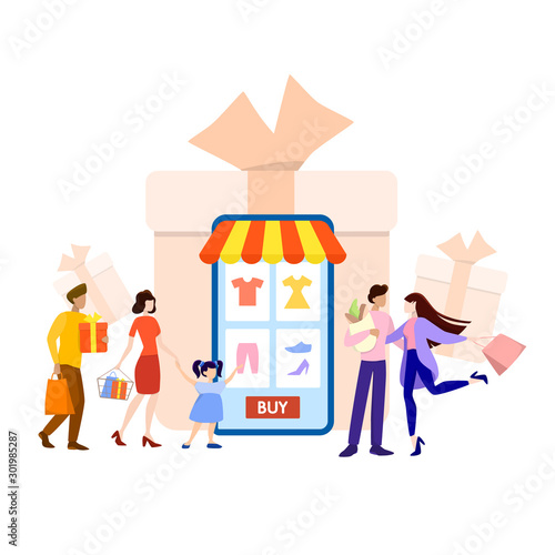 Online shopping on website. Buy clothes online.