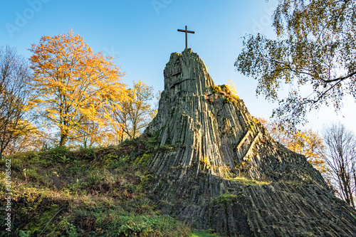 Druidenstein, Landschaft im Westerwald, Kirchen, Rheinland-Pfalz