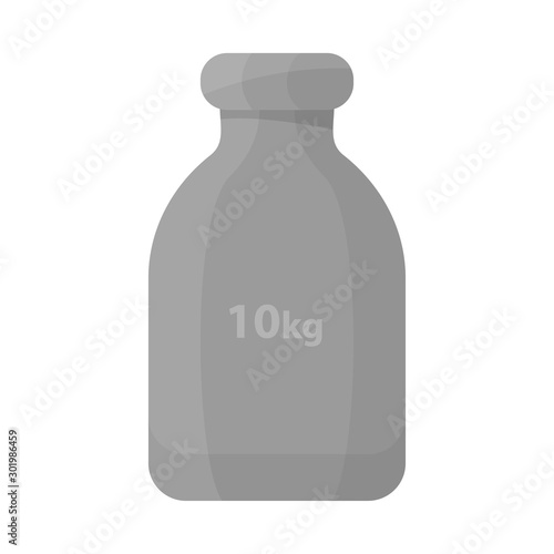 Isolated object of barbell and balance logo. Graphic of barbell and weight stock symbol for web.