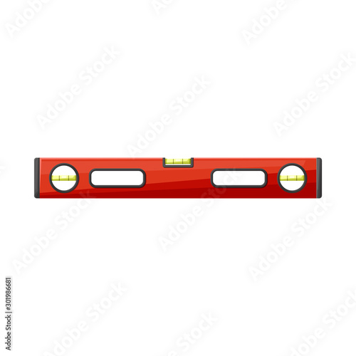 Isolated object of level and measure icon. Graphic of level and instrument stock vector illustration.