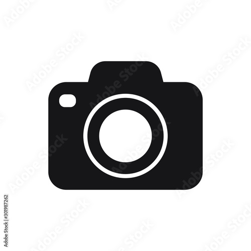 Photo camera vector icon isolated