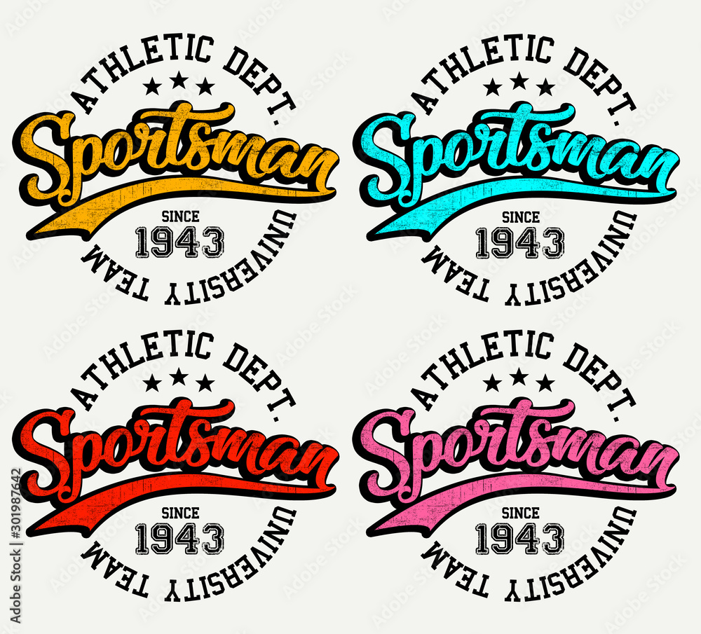 Fototapeta premium Set of vintage labels, graphic print