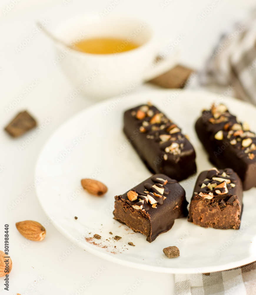 handmade chocolate candies with nuts handmade chocolate candies with nuts