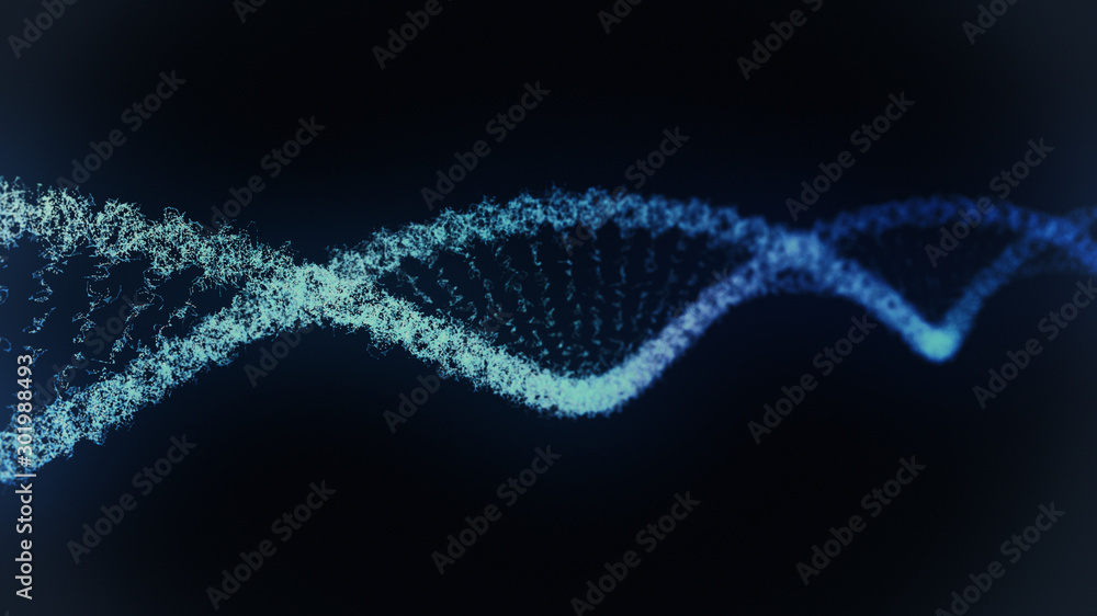 Polygonal DNA concept science and technology background