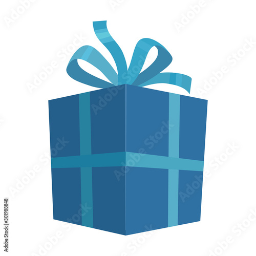 Gift box vector icon.Cartoon vector icon isolated on white background gift box.