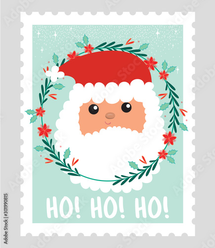 Santa Claus Postage Stamp
