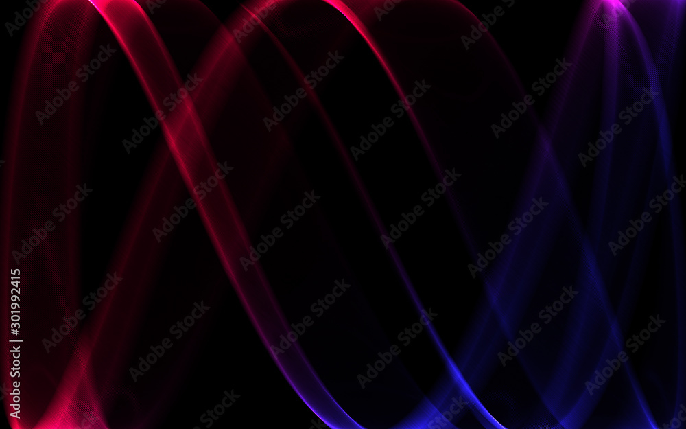 Dark abstract background. Neon blurred futuristic lines. Ultraviolet light waves, rays Dark abstract background. Neon blurred futuristic lines. Ultraviolet light waves, rays