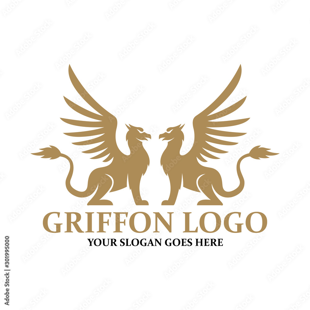 Fototapeta premium griffon logo vector design template