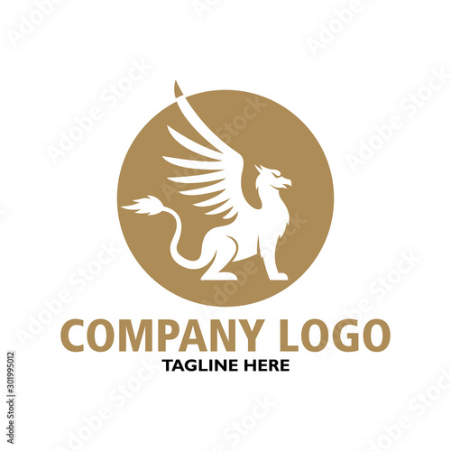 griffon logo vector design template