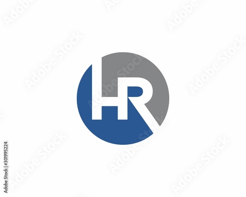 Initials Letters Hand R Logo Icon 001