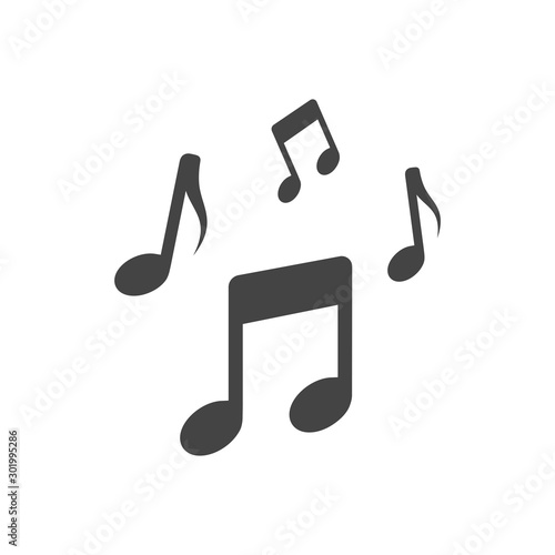 music note icon vector design template