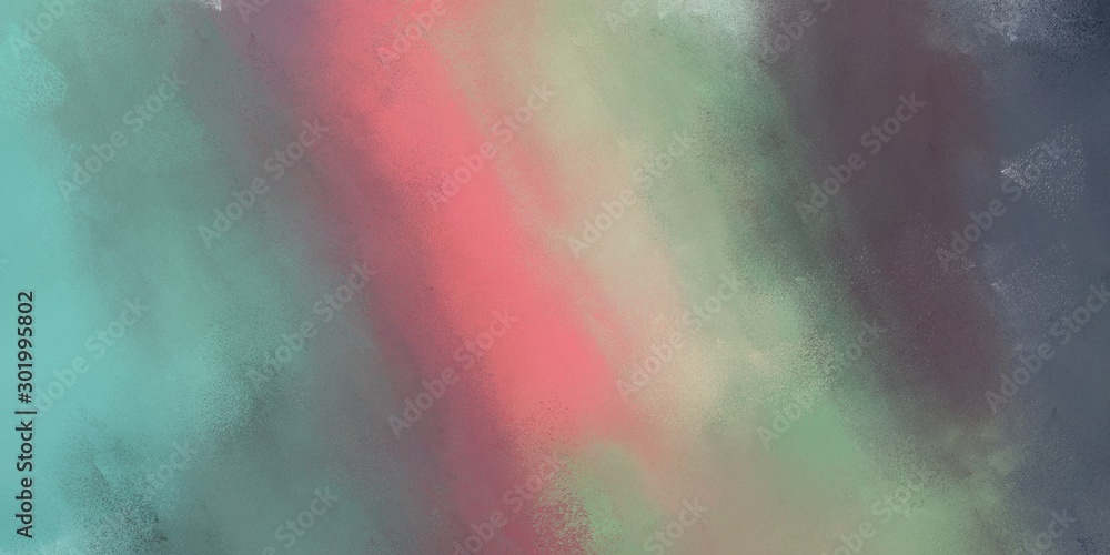 fine brushed / painted background with gray gray, rosy brown and medium aqua marine color and space for text. can be used for background or wallpaper