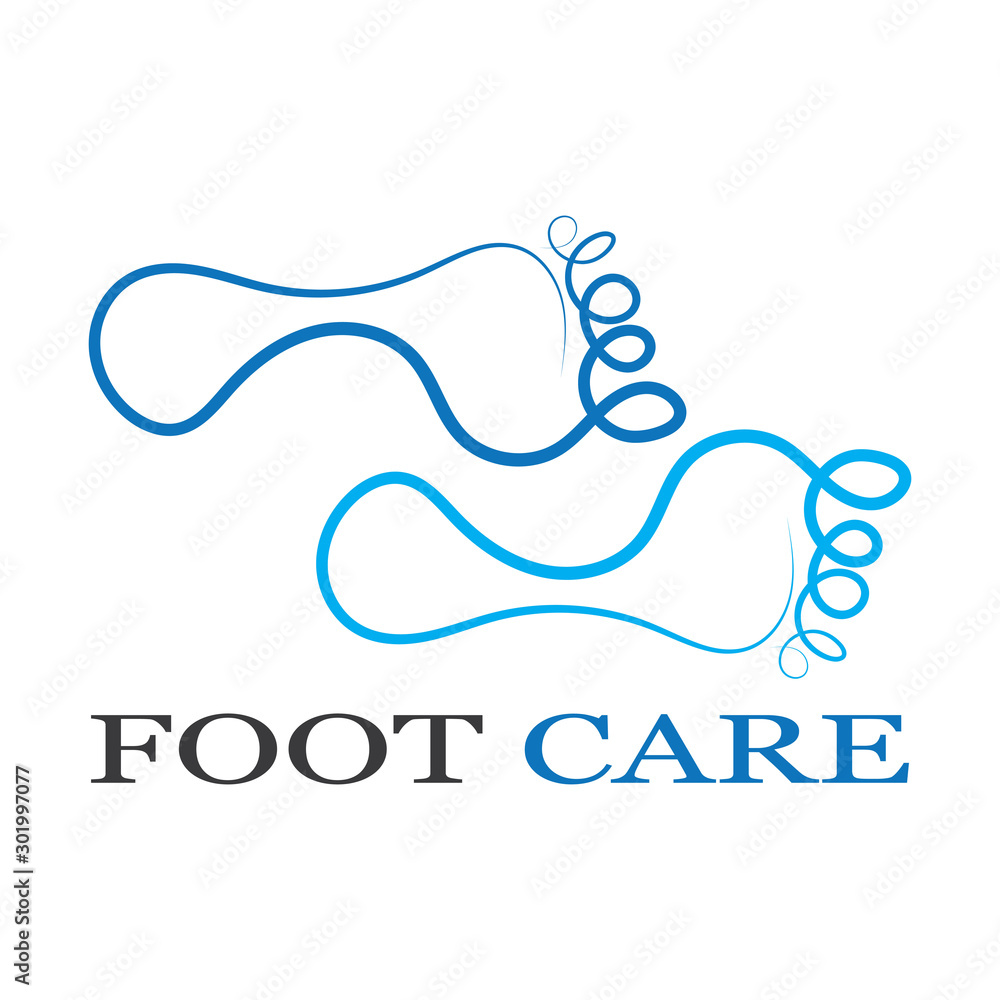 foot Logo Template vector icon foot Logo Template vector icon