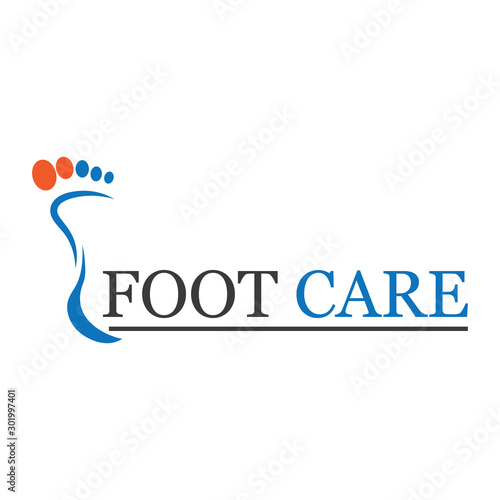 foot Logo Template vector icon