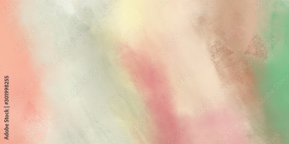 abstract painting technique with texture painting with pastel gray, baby pink and dark sea green color and space for text. can be used as wallpaper or texture graphic element
