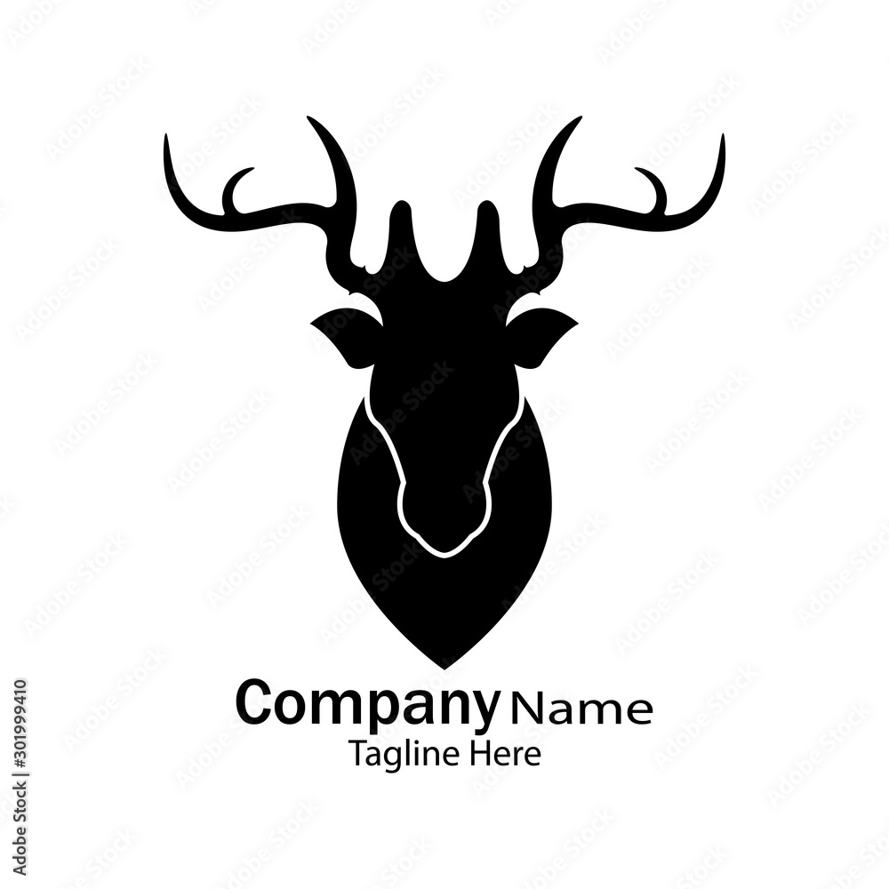 Deer head Logo Template vector icon illustration design Deer head Logo Template vector icon illustration design