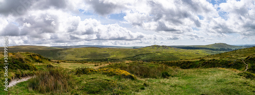 Photo Landscape of Dartmoor National Park in late summer