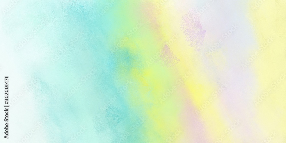 abstract painting technique with texture painting with beige, honeydew and powder blue color and space for text. can be used as wallpaper or texture graphic element