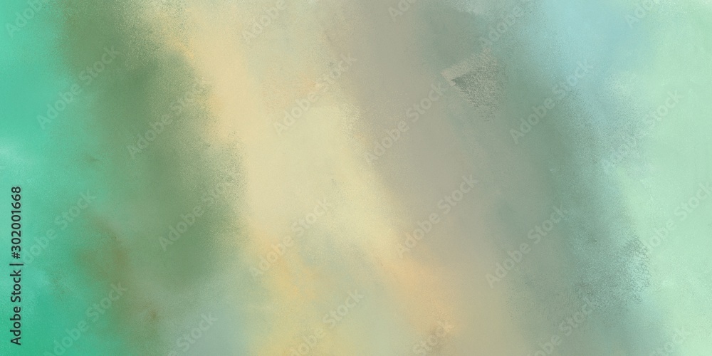 diffuse brushed / painted background with dark sea green, pale golden rod and medium sea green color and space for text. can be used for wallpaper, cover design, poster, advertising