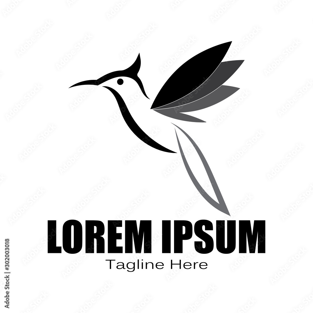 bird logo vector icon design template bird logo vector icon design template