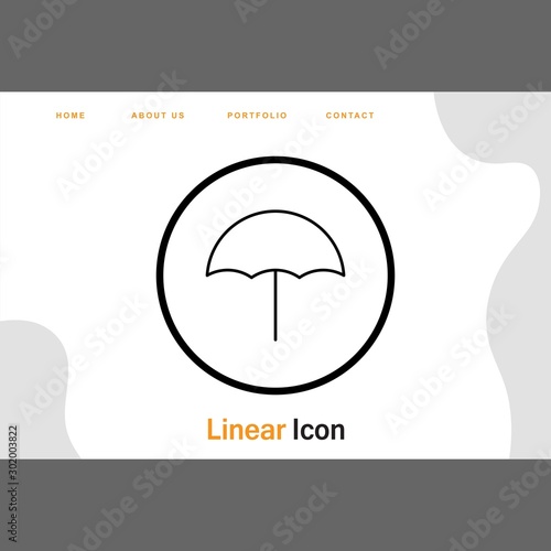 Umbrella Icon For Your Design,websites and projects.