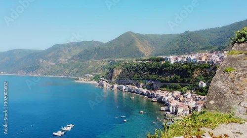 View over Scilla from Castello Ruffo