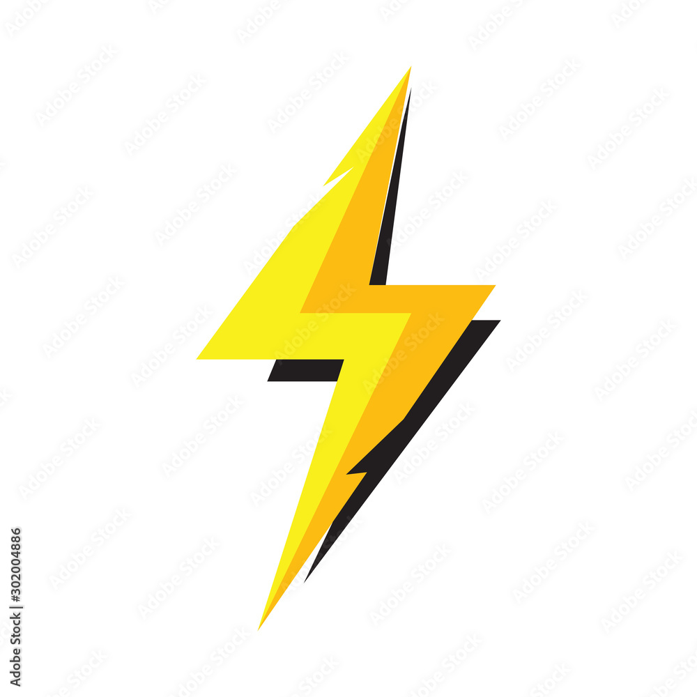lightning thunderbolt electricity logo design template lightning thunderbolt electricity logo design template