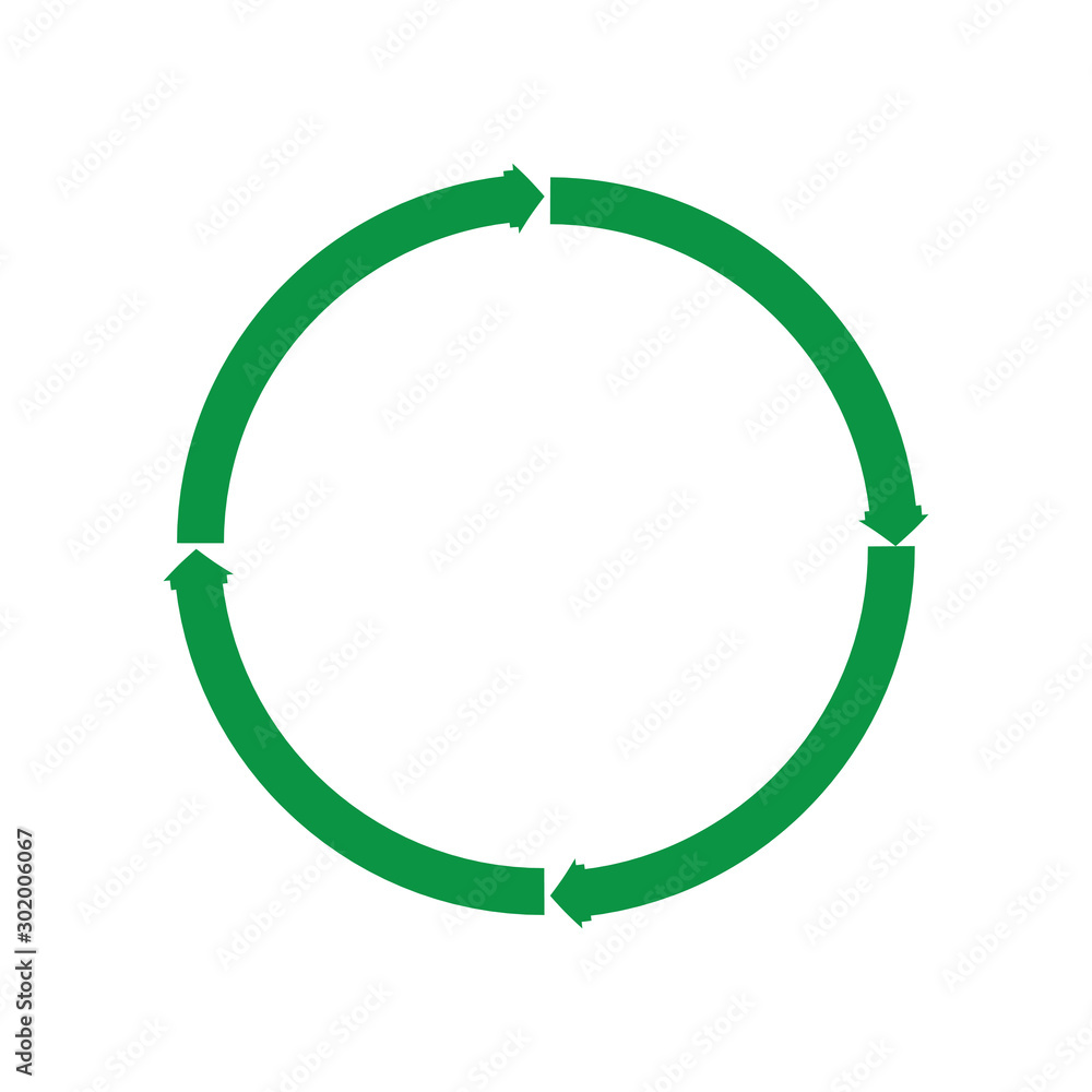 green arrow recycle logo vector icon template green arrow recycle logo vector icon template