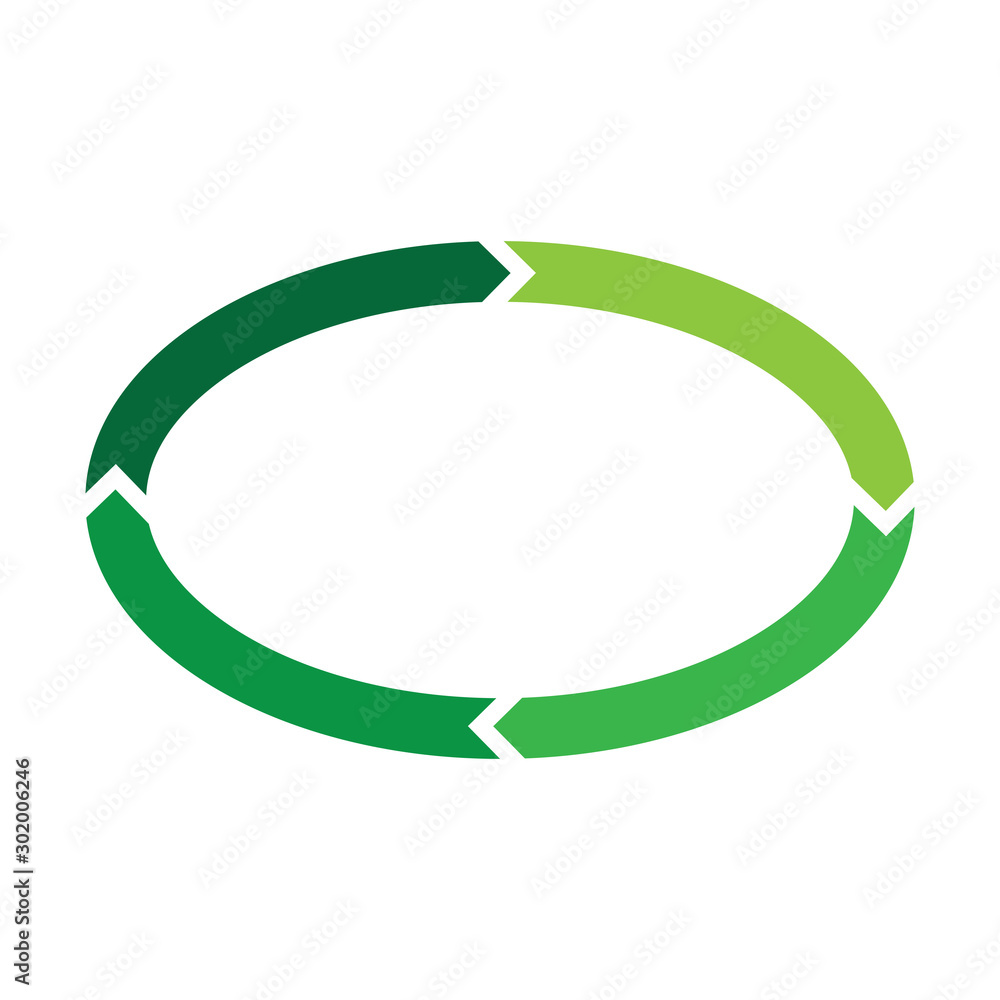 green arrow recycle logo vector icon template green arrow recycle logo vector icon template