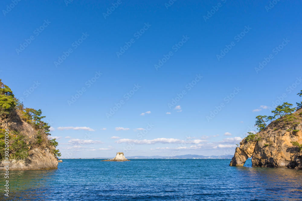 Fototapeta premium 奥松島の嵯峨渓源田浜