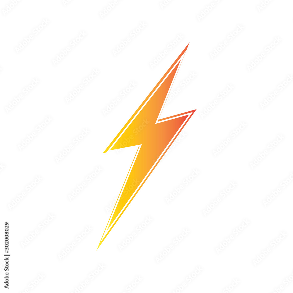 lightning thunderbolt electricity logo design template lightning thunderbolt electricity logo design template