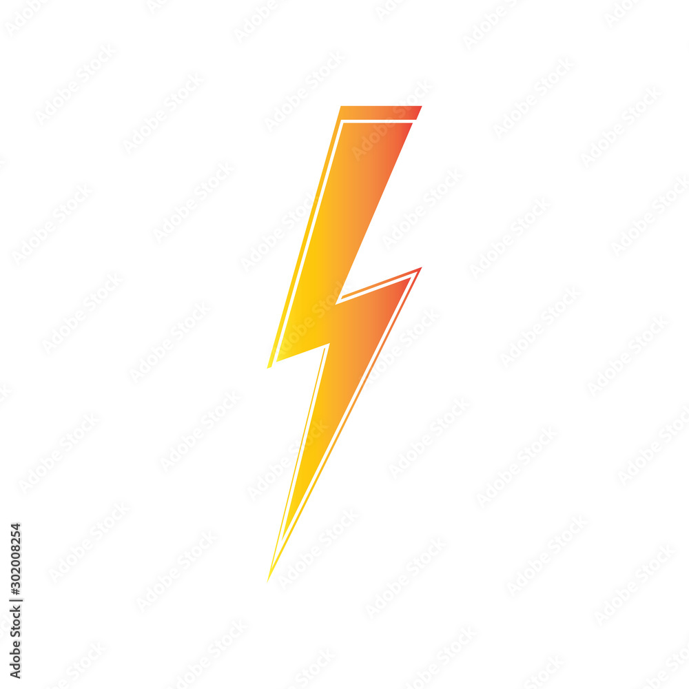 lightning thunderbolt electricity logo design template lightning thunderbolt electricity logo design template