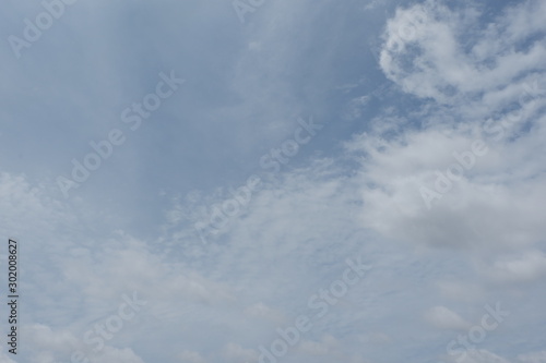 Blue sky with cloud background texture 
