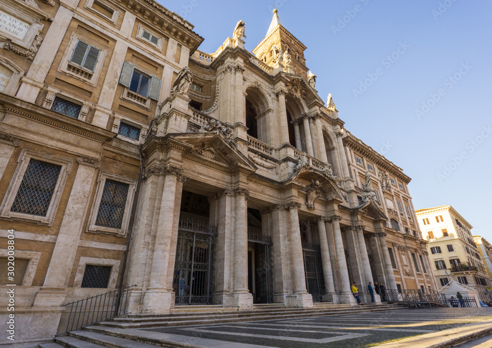 Basilica of Saint Mary Major (Basilica di Santa Maria Maggiore) in Rome, Italy