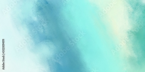 abstract painting technique with texture painting with powder blue, sky blue and light cyan color and space for text. can be used for cover design, poster, advertising