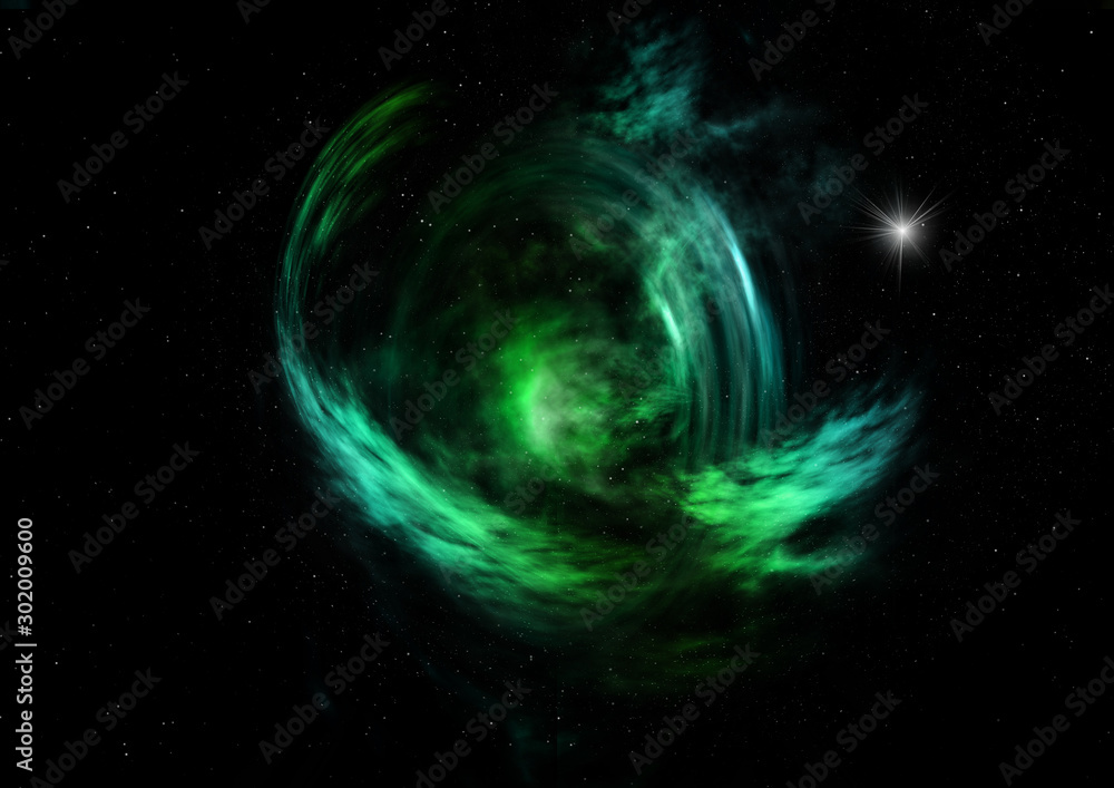 Small part of an infinite star field. 3D rendering Small part of an infinite star field. 3D rendering