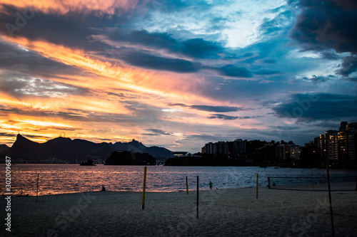 Vista da Praia de Icaraí, Niterói, Rio de Janeiro, Brasil photo