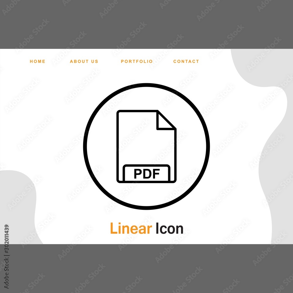 PDF Icon For Your Design,websites and projects.